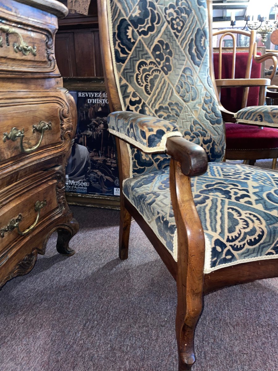19th-century Voltaire Armchair In Walnut -photo-2