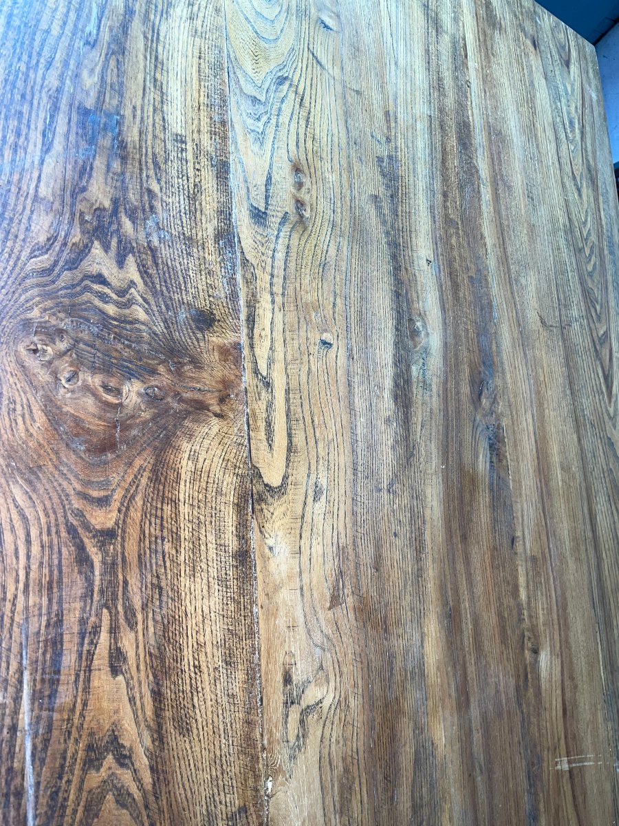  Antique Elm Tabletop, 87 X 212 Cm-photo-3