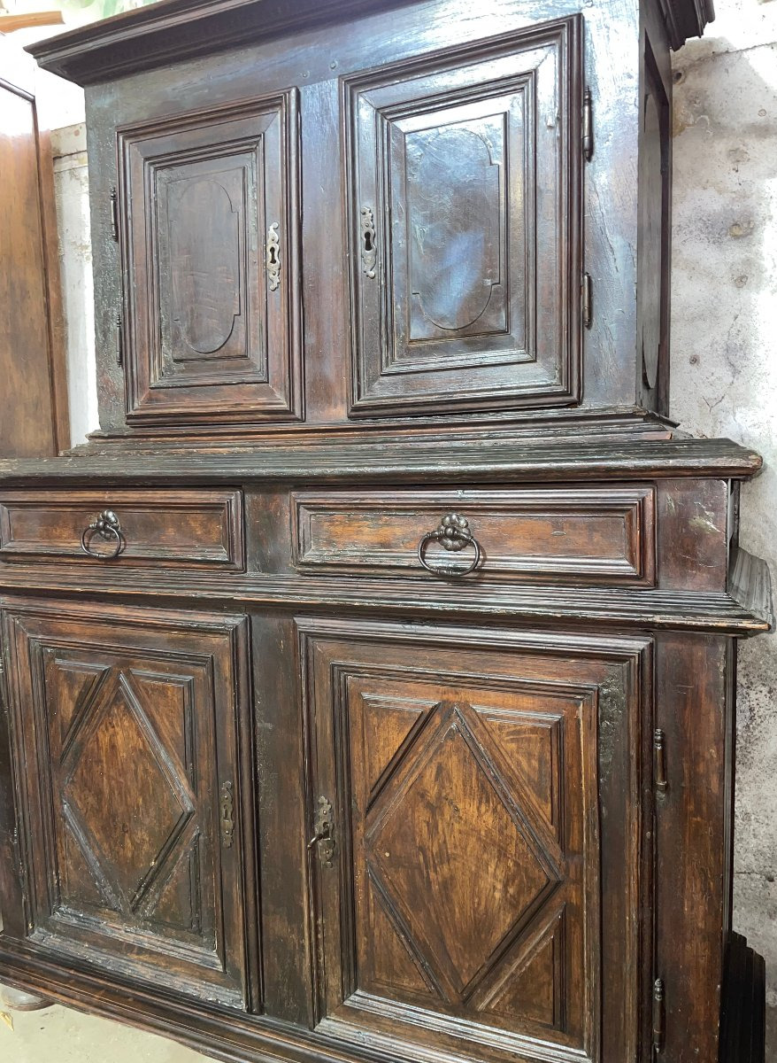 Louis XIII Two-piece Cabinet, 17th Century