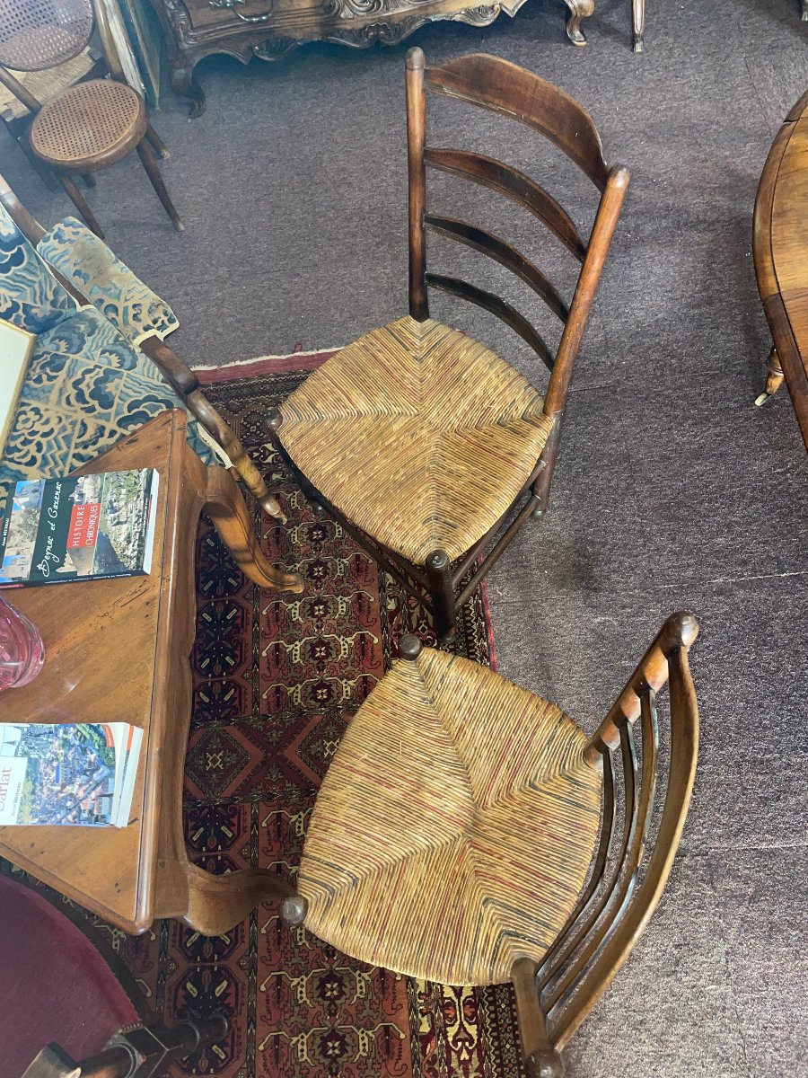 Pair Of 18th-century Country Chairs-photo-1