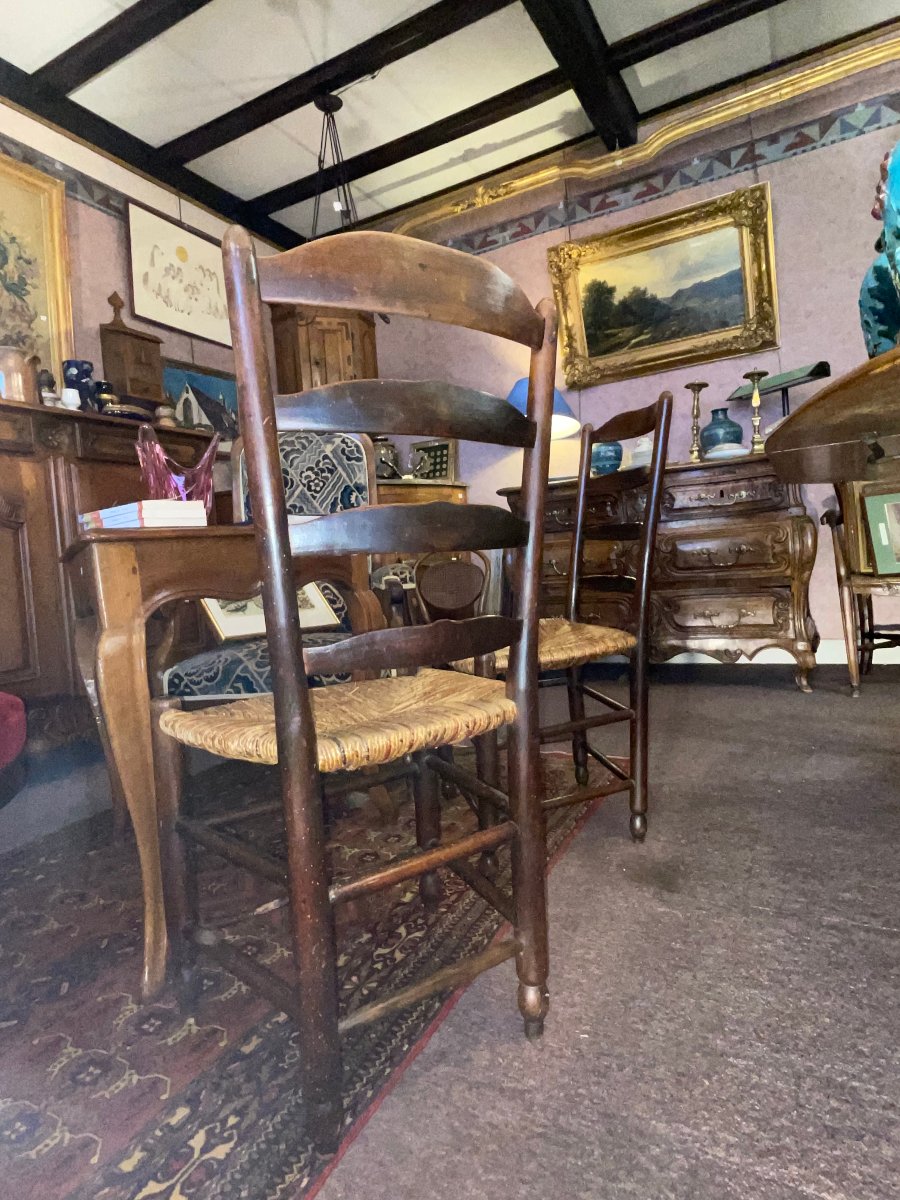 Pair Of 18th-century Country Chairs-photo-2