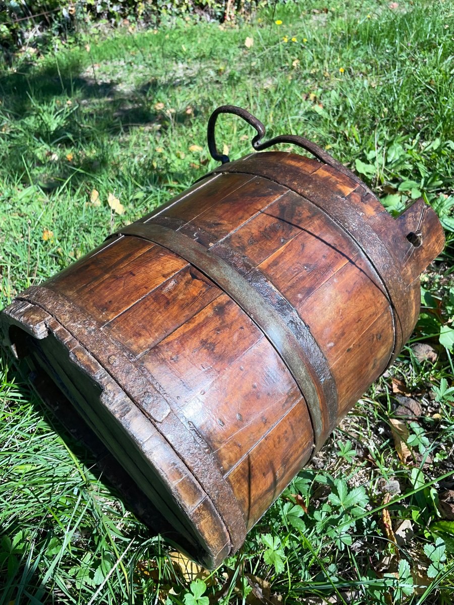 ancien Seau de puits rustique-photo-4
