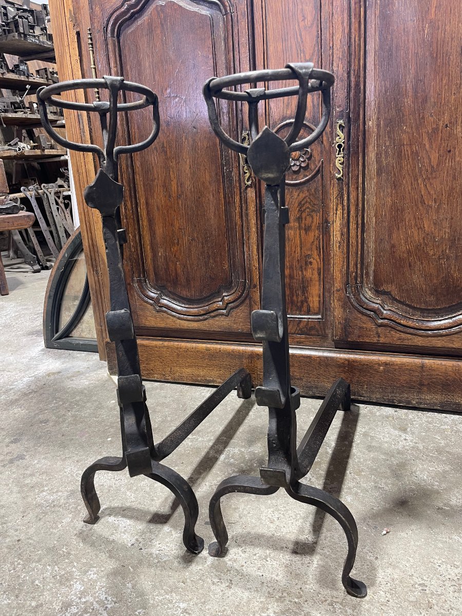 19th-century Wrought-iron Fire Grates And Hearth Supports