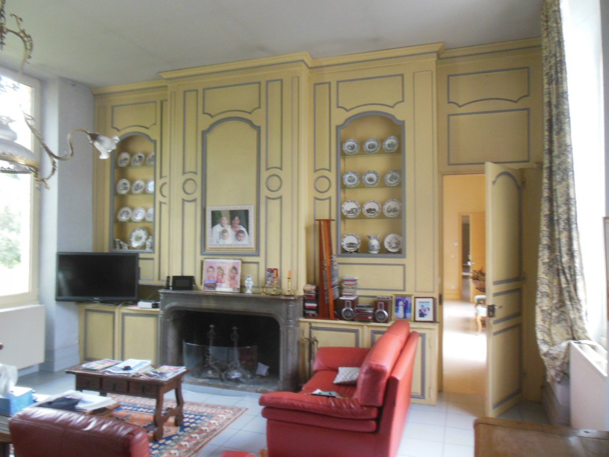 Wall Paneling With Wardrobe Buffet Door Panel Old Louis XV, XVIII Eme-photo-2