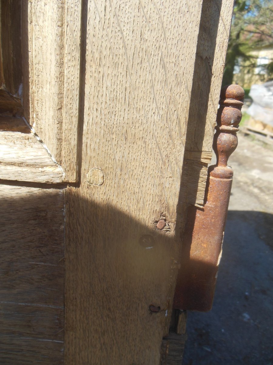 Pair Of Doors In Oak XVII Eme Century-photo-2