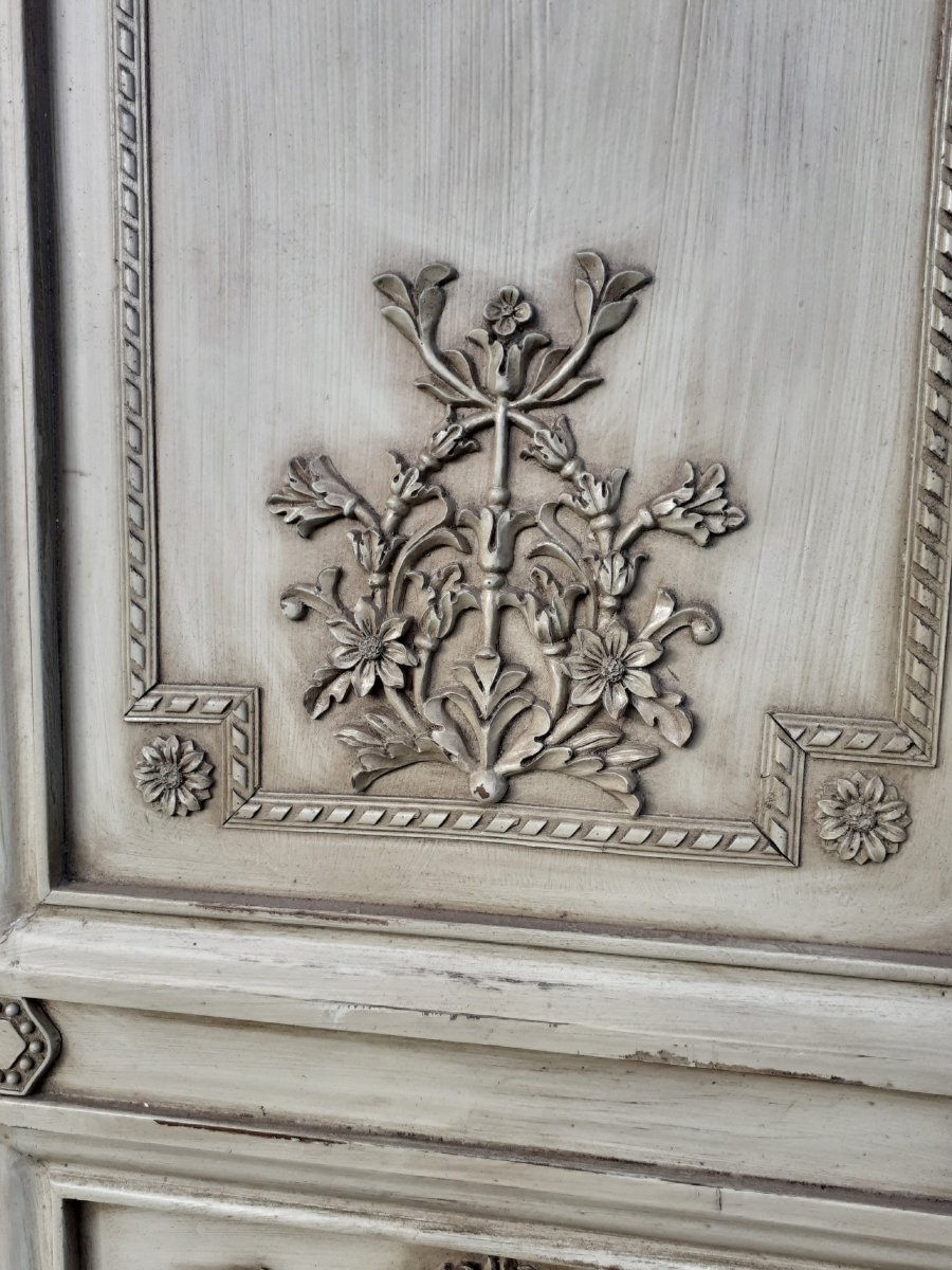 Rare Porte Style Louis XVI  Deco 1900, boiserie en hêtre-photo-3