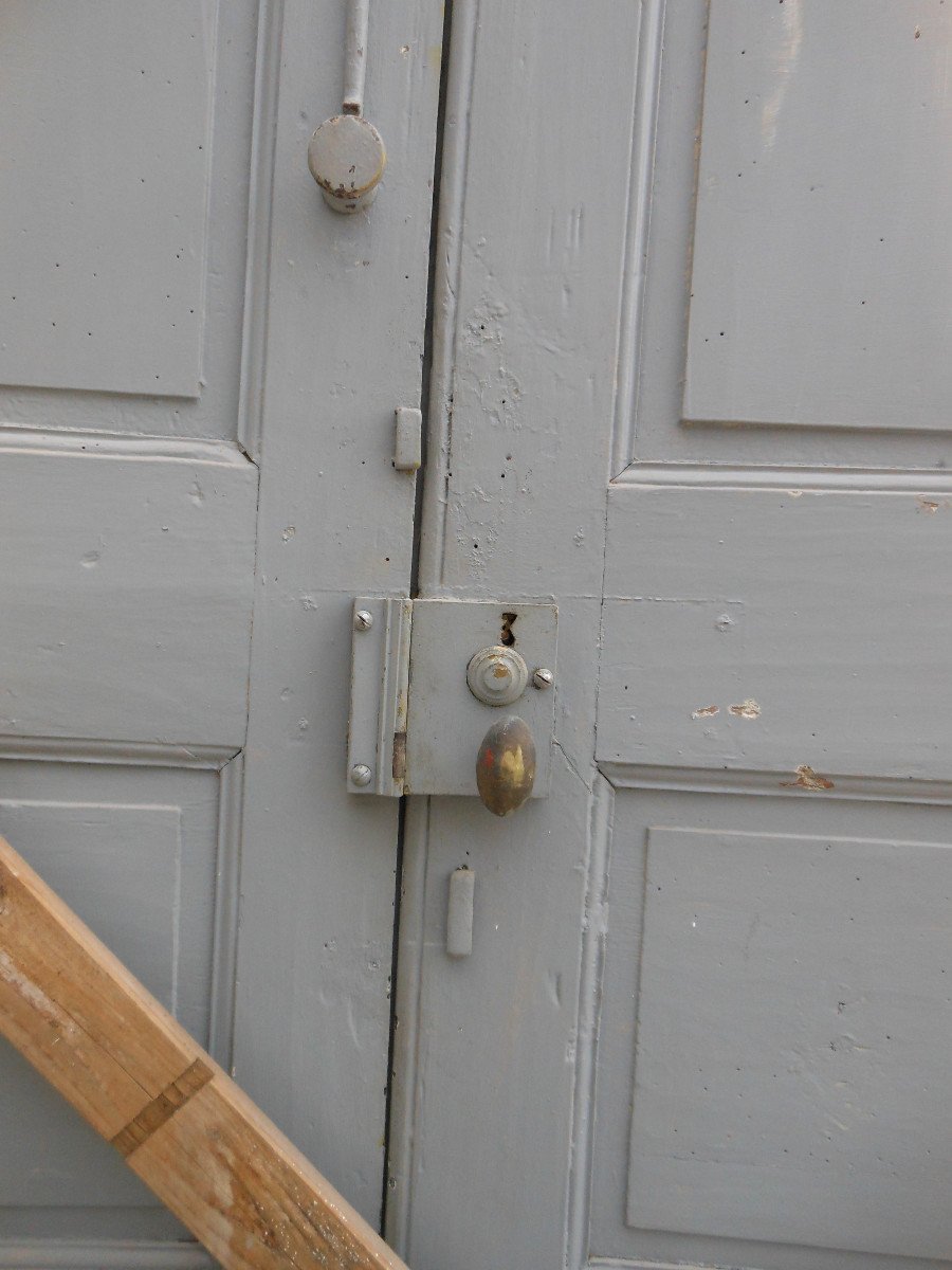 Pair Of Narrow Double Sided Communication Doors 18 Eme-photo-1