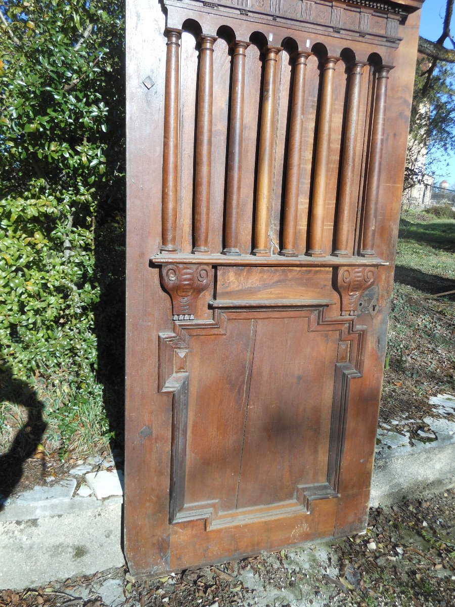 Lovely Sacristy Door In Walnut-photo-2