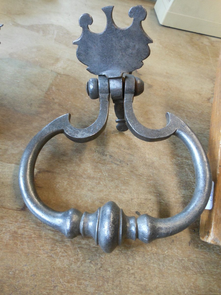 Grand Choix De Poigneés Heurtoir En Fer Forgé-photo-3