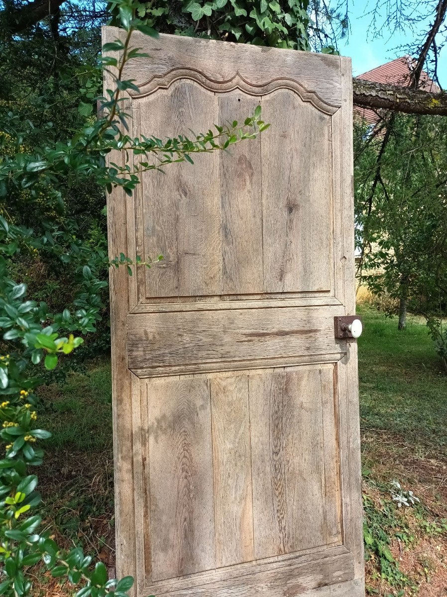 Porte En Chêne XVIII siècle-photo-6