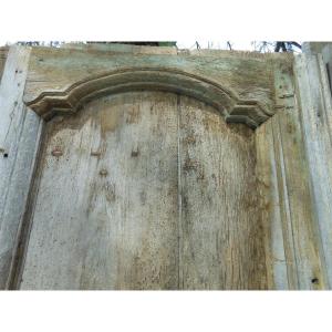 Imposing Entrance Door In Walnut Louis 14