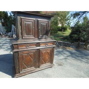 Lovely Tiny Buffet 2 Body Louis 13 In Walnut