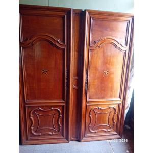 Pair Of 18th Century Cherry Wood Doors