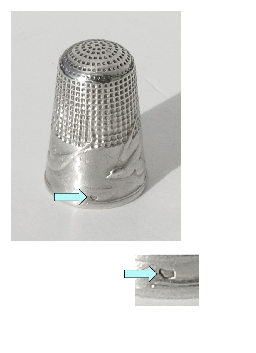 Sewing Kit In Sterling Silver Art Nouveau Swallows Late Nineteenth Early Twentieth-photo-5