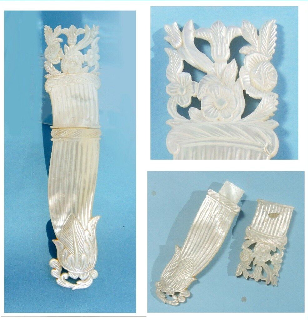 Needle Case In Mother-of-pearl Palais Royal 19th Century Sewing Kit