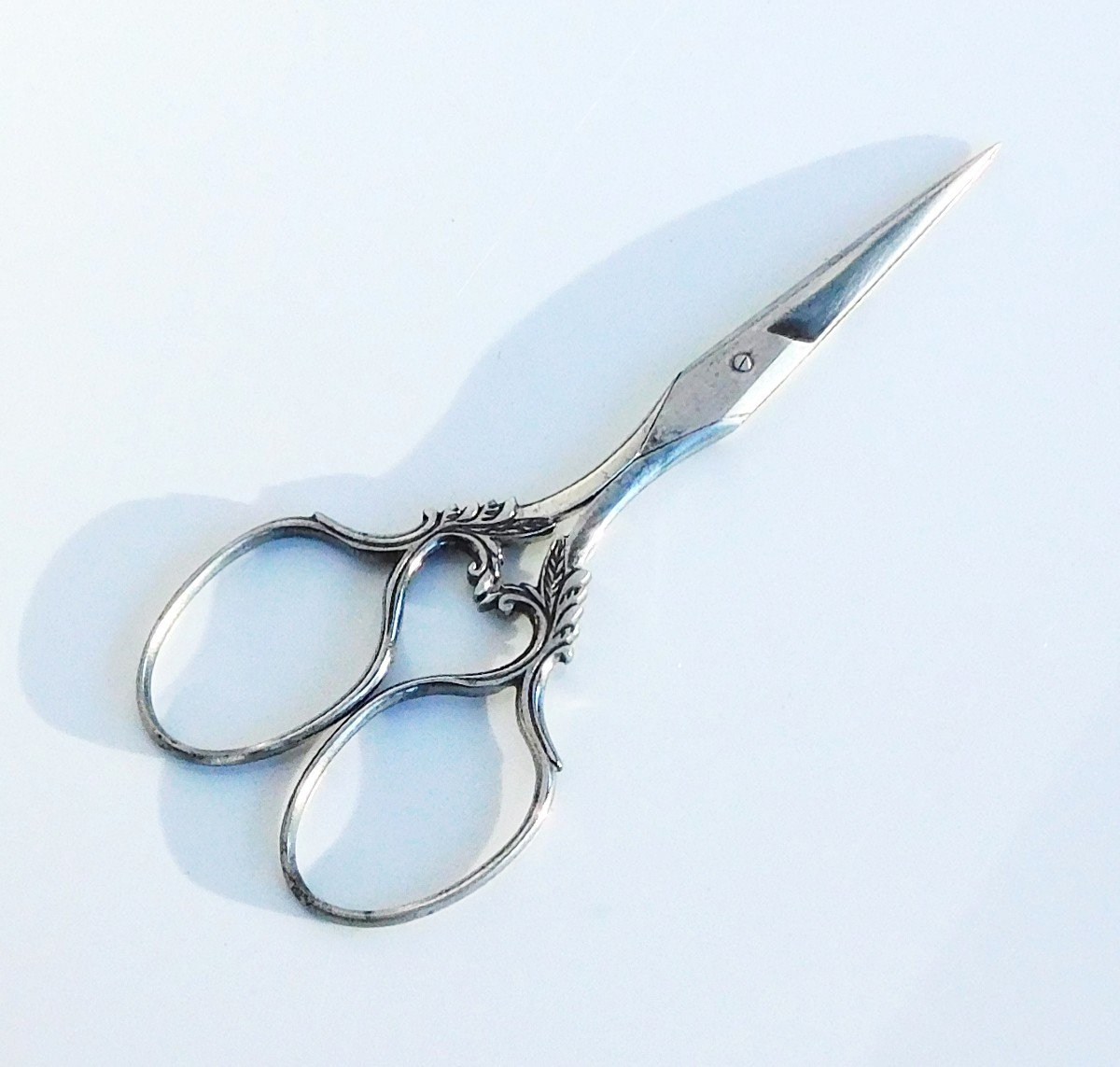 Pair Of Old Embroidery Steel Scissors Sewing Necessary Late 19th Century Early 20th Century-photo-4