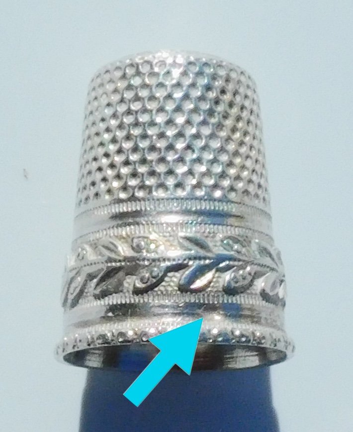 Solid Silver Sewing Kit Box, Late 19th Early 20th Century, Scissors, Thimble, Crochet -photo-6