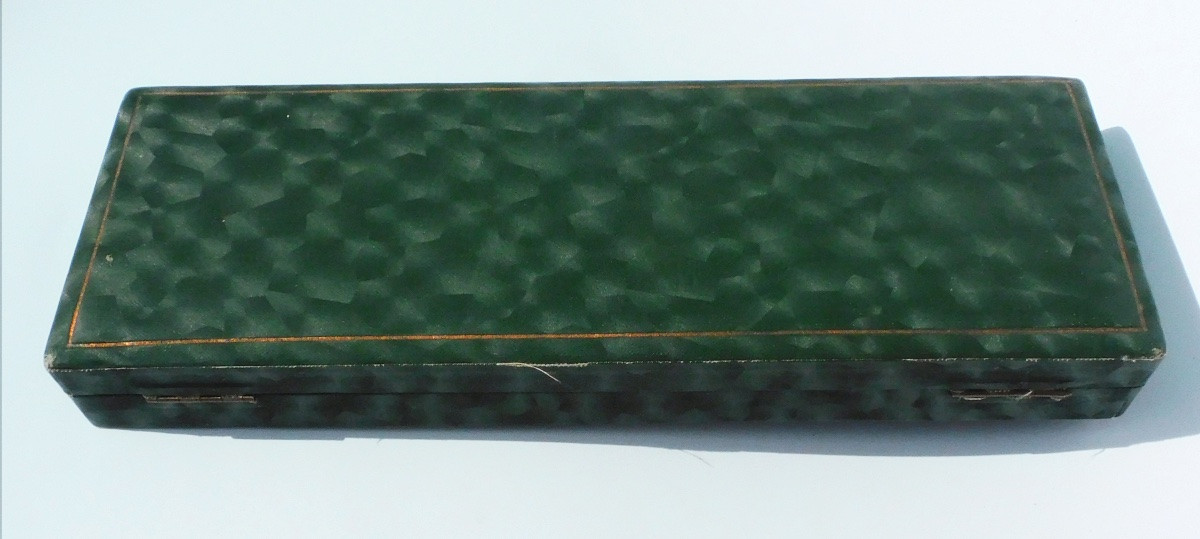 Coffret Nécessaire d'écriture Argent Massif Ouvre Lettre Sceau Porte Plume fin XIXe début XXe-photo-3
