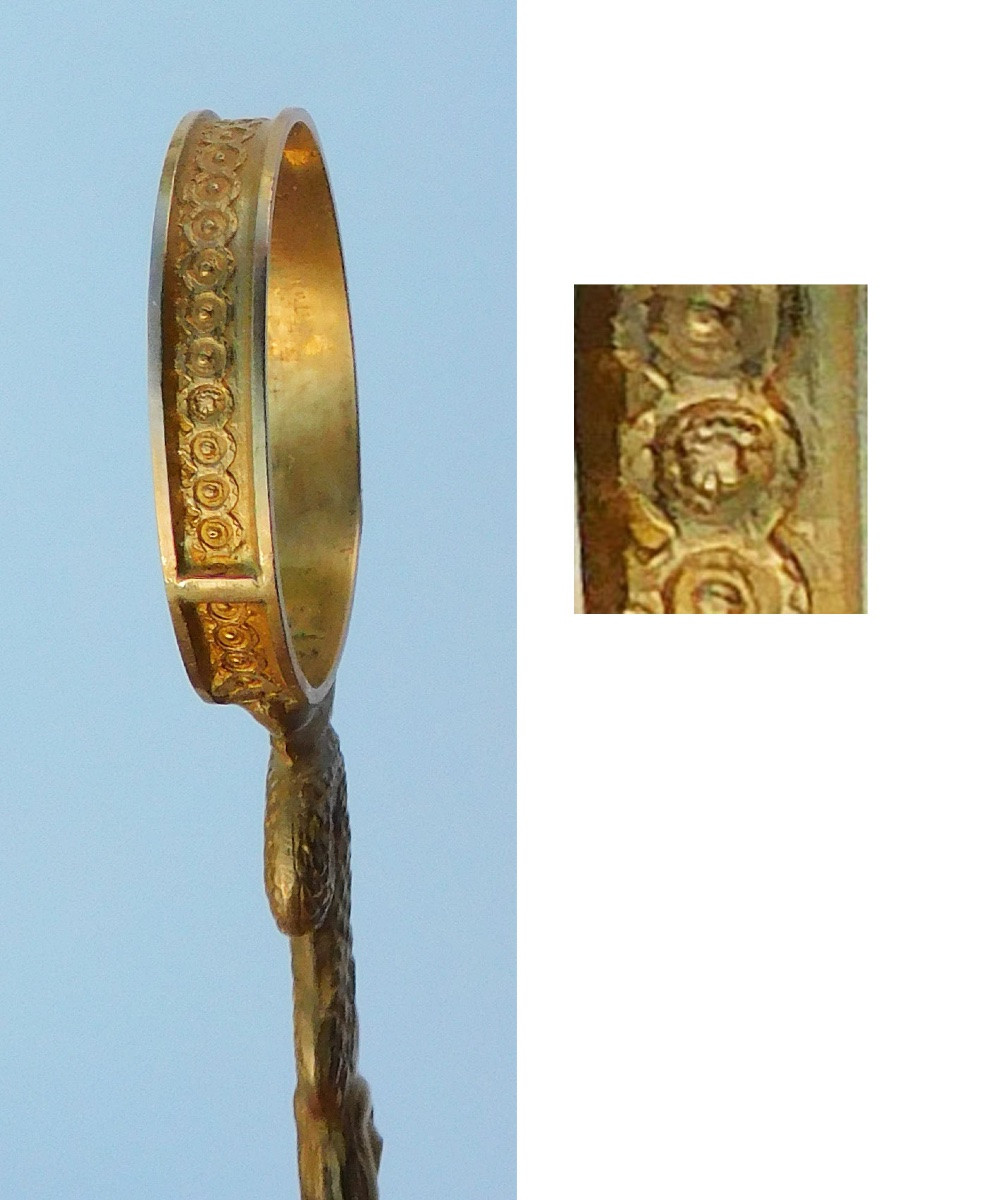 Paire de ciseaux à broder En Or nécessaire  De CoutureDébut XIXe Empire sirène-photo-1
