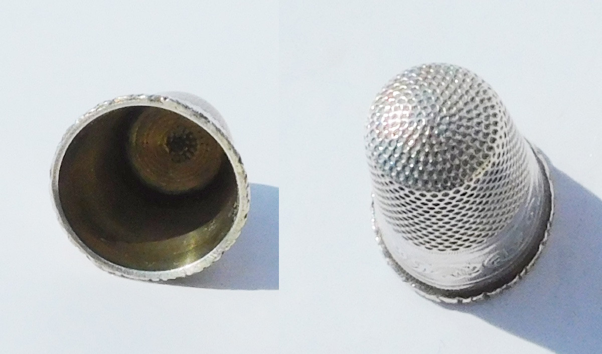 Late 19th Century Solid Silver Sewing Kit: Embroidery Scissors, Ripper, Awl -photo-3