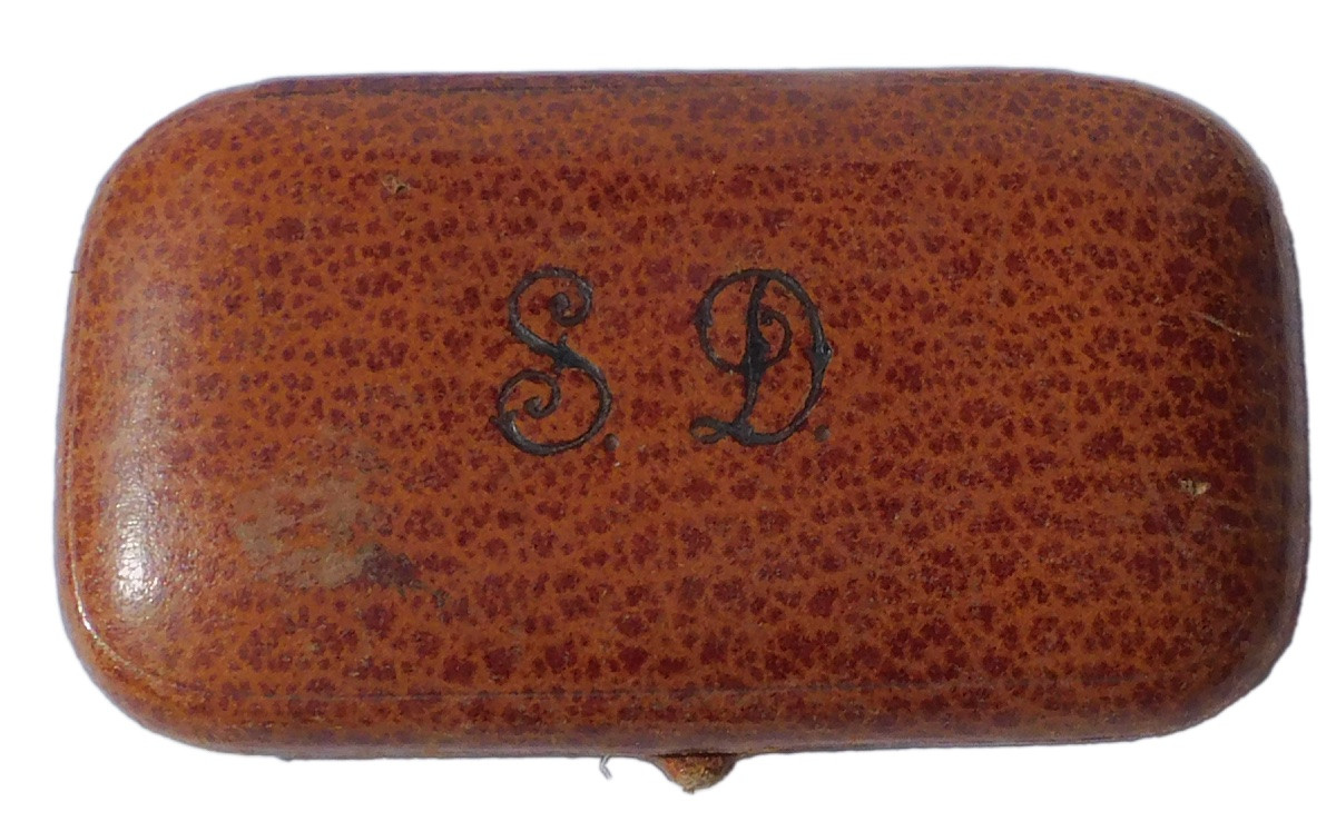 ANCIEN NECESSAIRE DE COUTURE VERMEIL ARGENT MASSIF fin XIXe début XXe ciseaux-photo-5