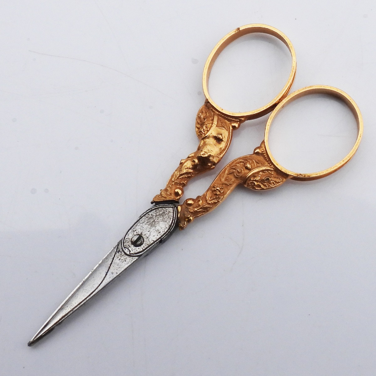 Pair Of 18-carat Gold Embroidery Scissors, Early 19th Century, Sewing Kit -photo-2