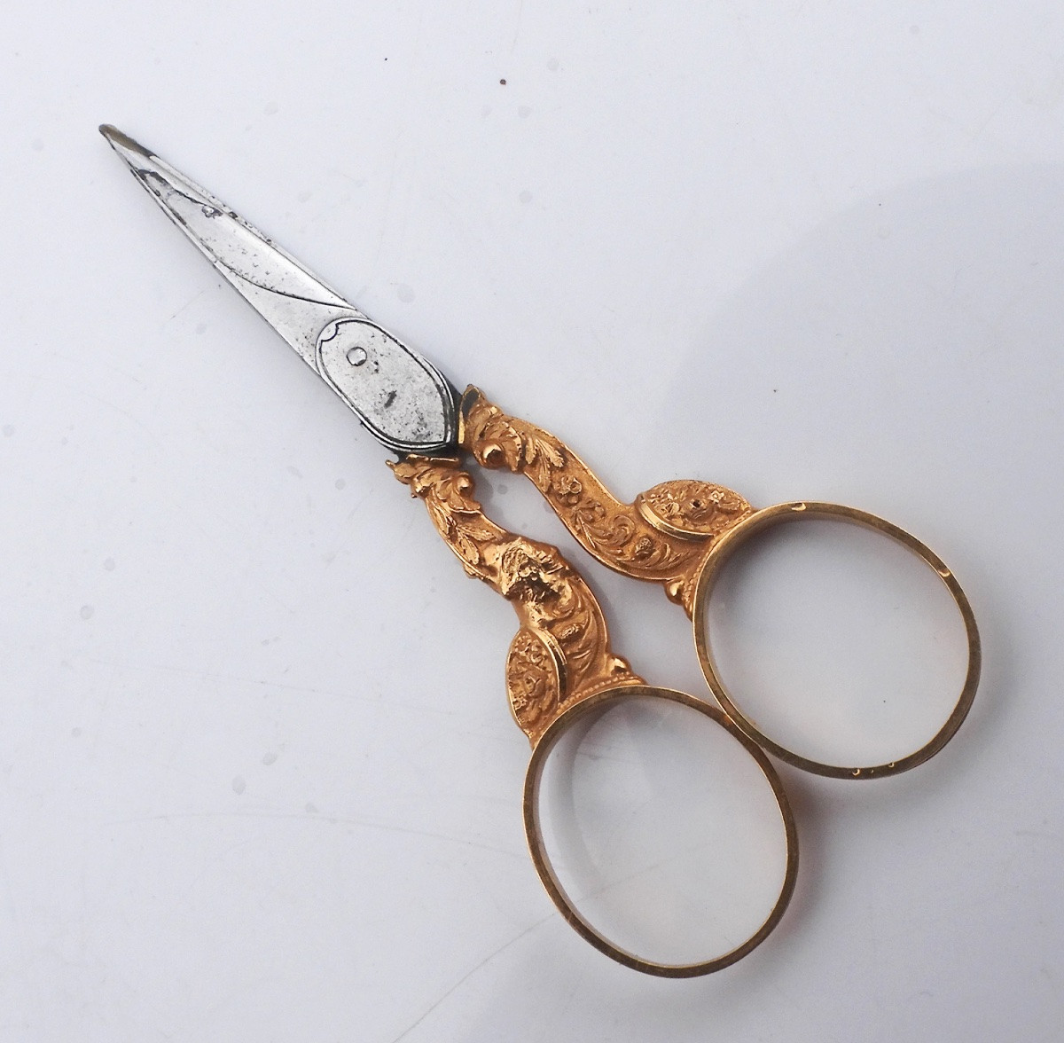 Pair Of 18-carat Gold Embroidery Scissors, Early 19th Century, Sewing Kit -photo-3