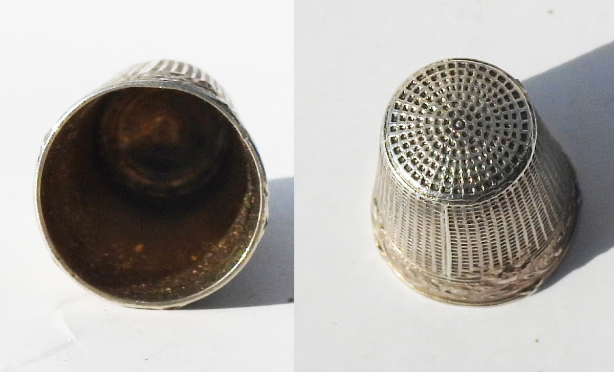 Late 19th Century Silver-gilt Sewing Kit With Cornucopia Motif-photo-3