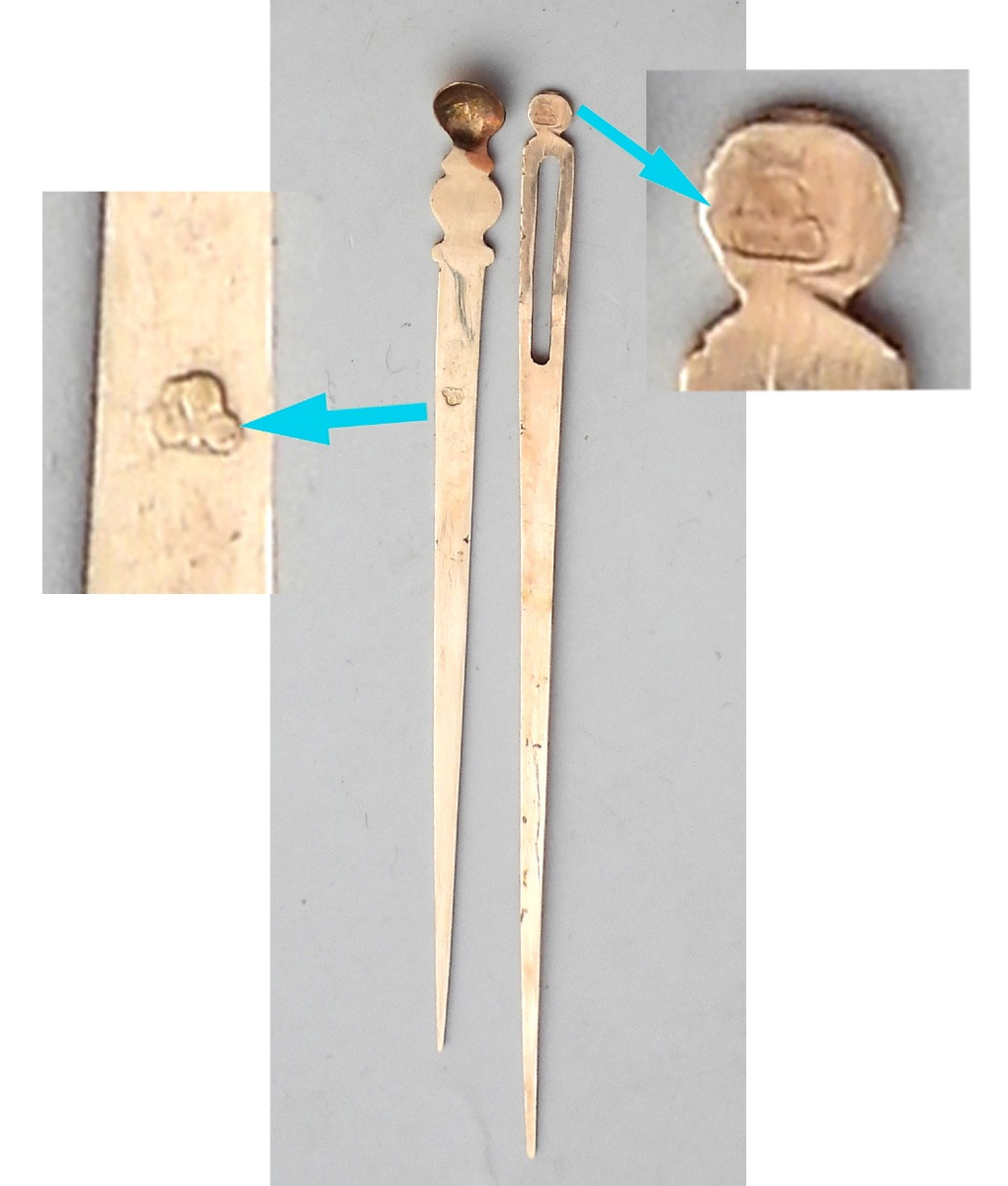 9-carat Gold Enamel Case, Gold Scissors, Sewing Kit, Palais Royal-photo-1