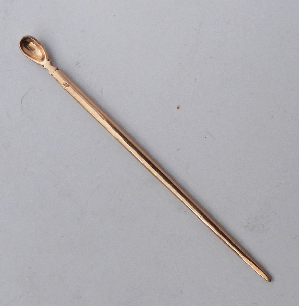 Antique Early 19th-century Ear Pick In Solid 18-karat Gold, Travel Toiletry Kit-photo-2