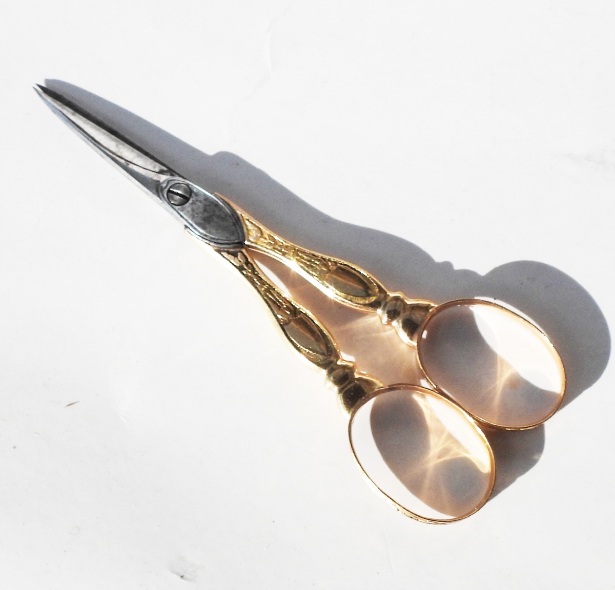 18-karat Gold Embroidery Scissors From The Early 19th Century, Part Of A Sewing Kit-photo-2