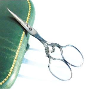 Pair Of Old Embroidery Steel Scissors Sewing Necessary Late 19th Century Early 20th Century