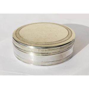  Pill Box Snuff Box Candy Box Silver Metal Meurget Paris