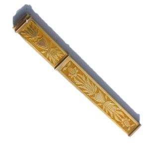 Etui à aiguilles nécessaire couture or massif 18 carats XIXe siècle Empire