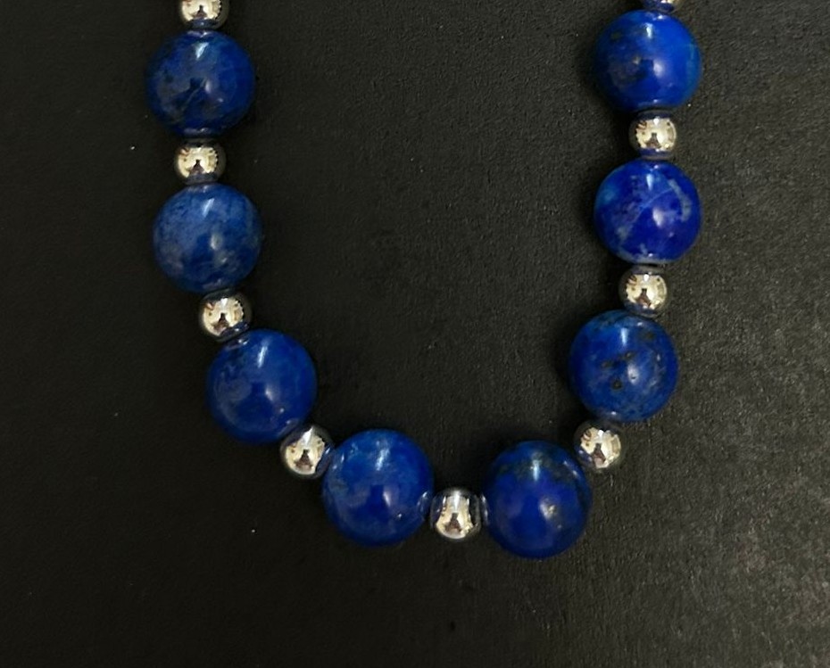 Lapis Lazuli And Silver Princess Necklace-photo-3