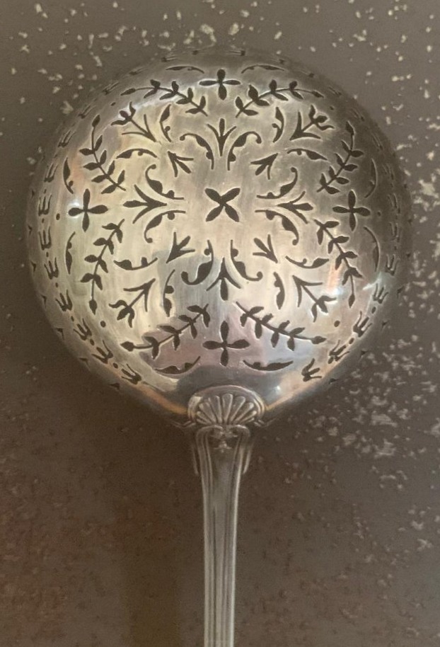 Sprinkling Spoon In 950 Thousandths Sterling Silver-photo-2