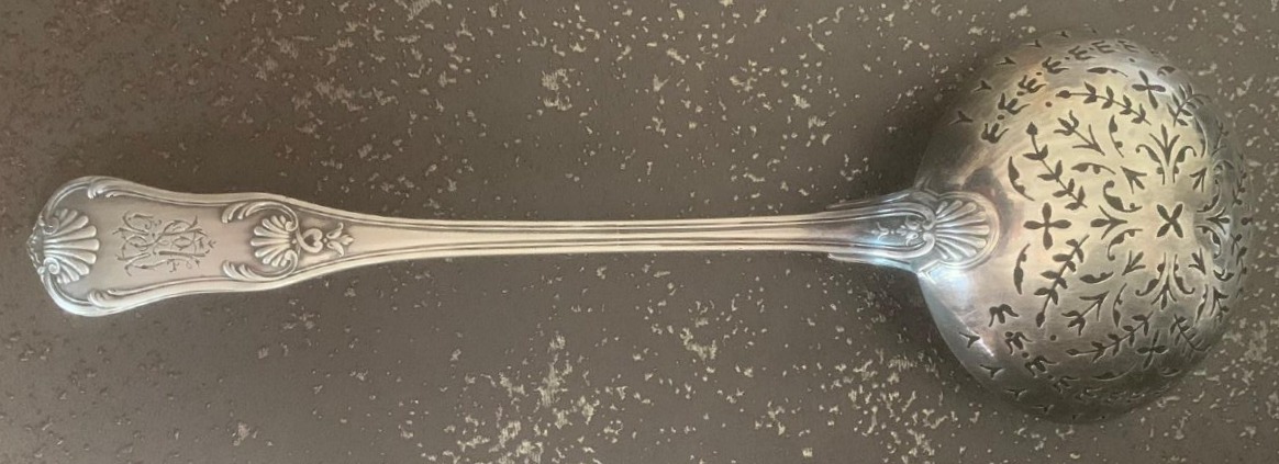 Sprinkling Spoon In 950 Thousandths Sterling Silver-photo-3