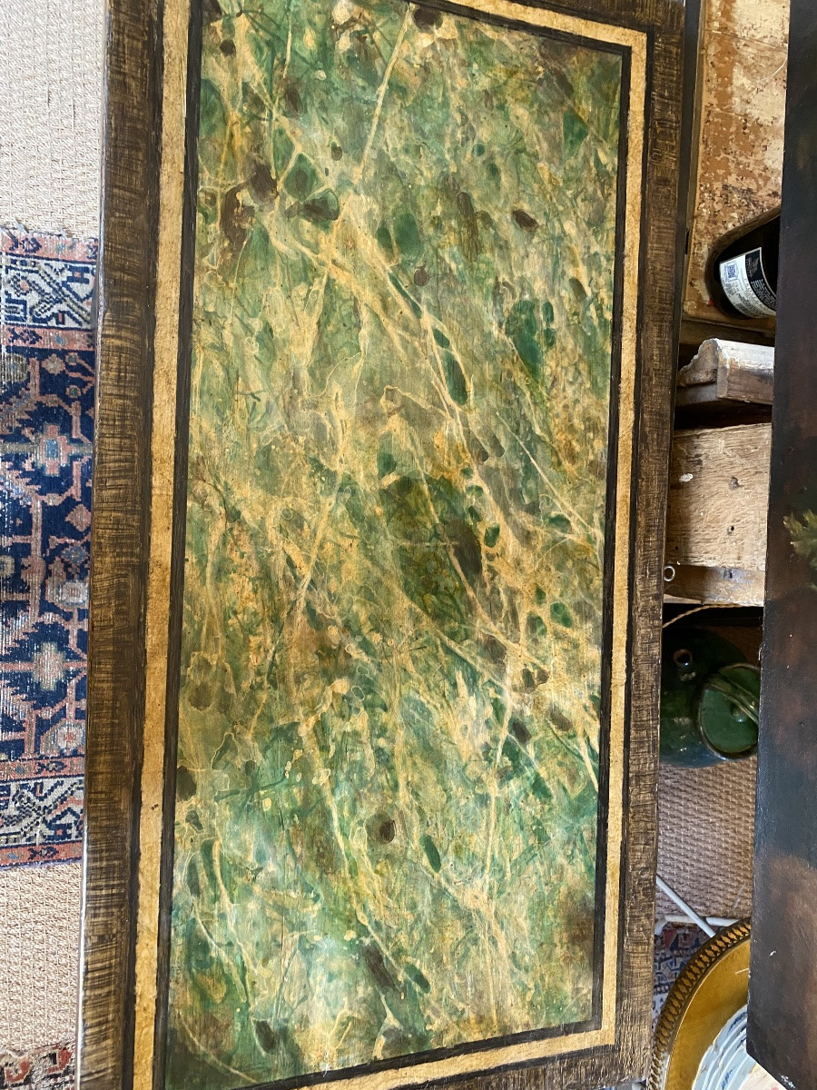 18th Century Italian Wigmaker (beautiful Faux Marble Work)-photo-3