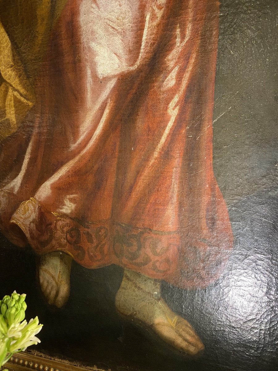 Important portrait d’une jeune fille de qualité ( autour de 1700 ) suiveur de Pieter Nason -photo-2