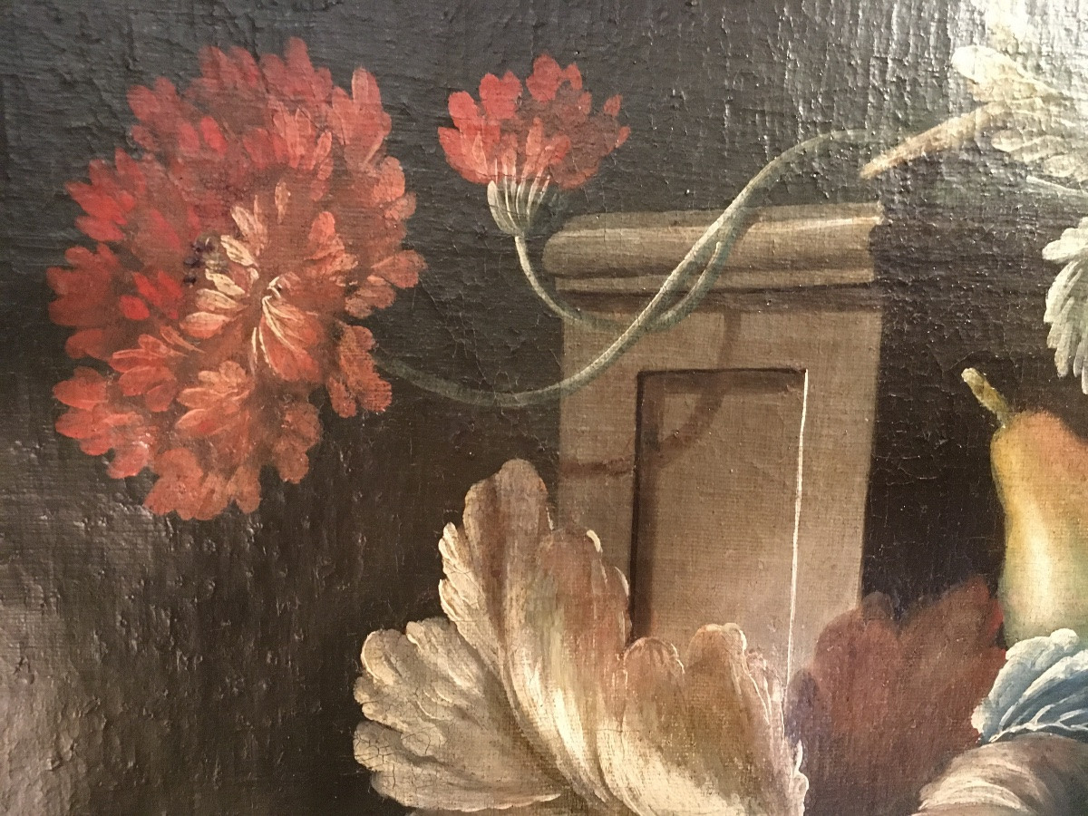 Nature-morte aux fleurs époque XIX ème ( dans l’esprit du XVII ème )-photo-4