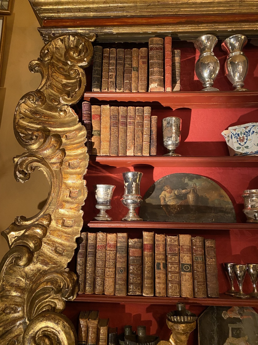 Shelf (gilt Wood Element From The Regency Period), Sicily, 18th Century -photo-4