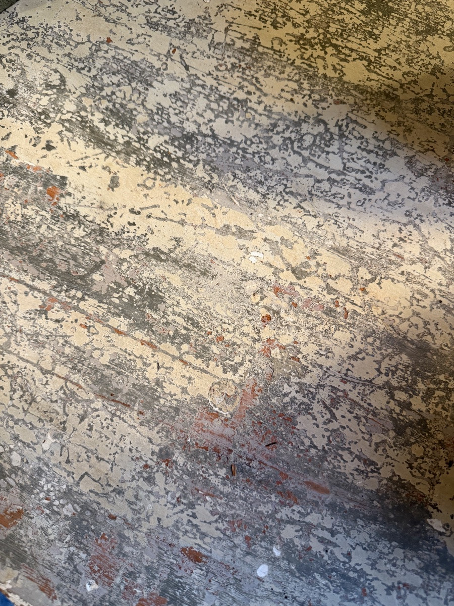 Console, Half A Piece, One In Painted Wood (beautiful Patina), Directoire Style-photo-3