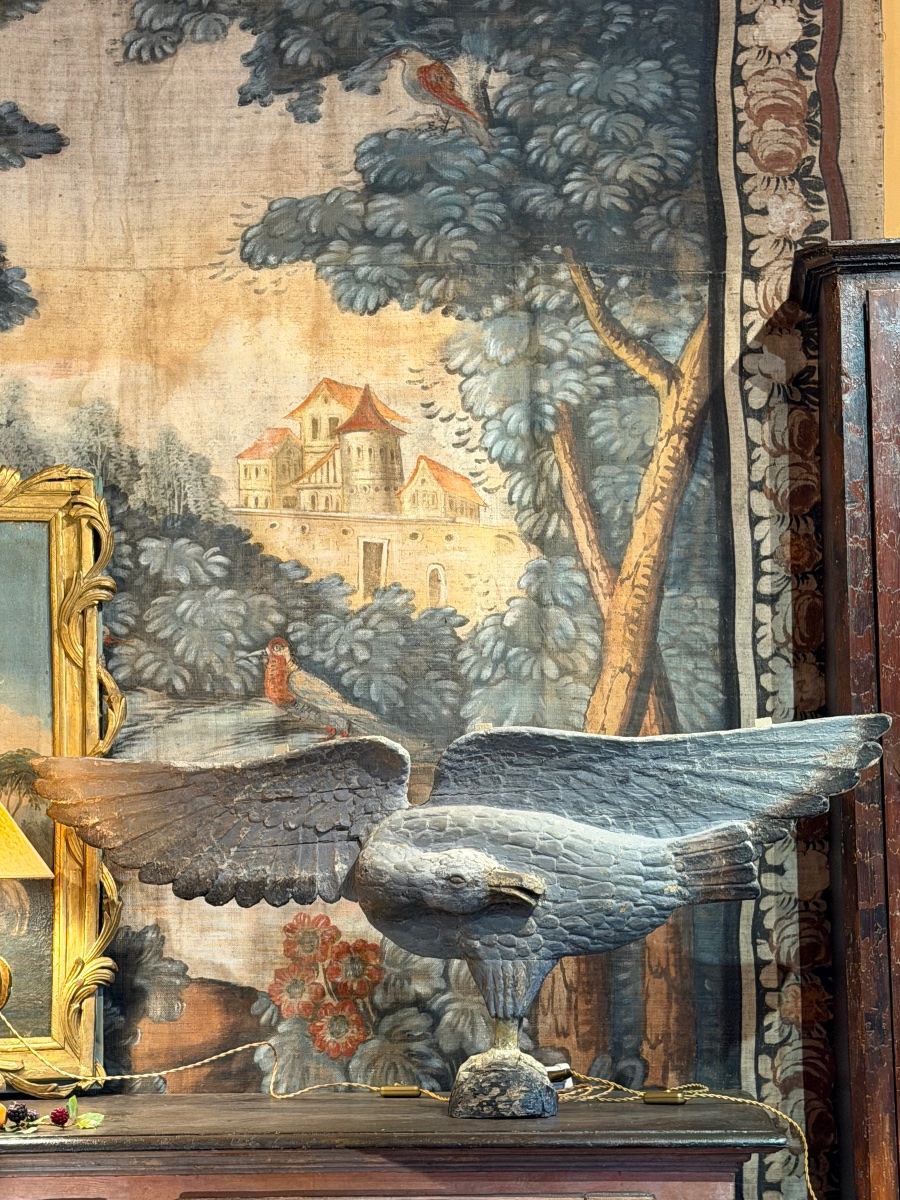 Aigle en bois sculpté art populaire américain fin 18/ début XIX  ( symbole des USA depuis 1782