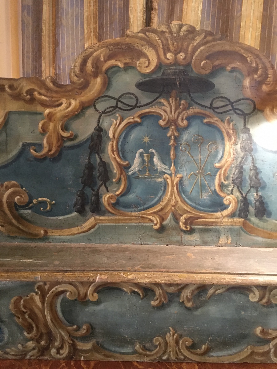 Una mensola ( étagère ) en bois peint d’époque 18 ème -photo-2