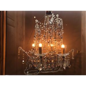 Caravel Chandelier With 4 Lights (year 20) 3 Poles (porto Fino)