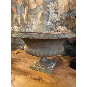 Paire De Vasques En Fonte XIX ème 