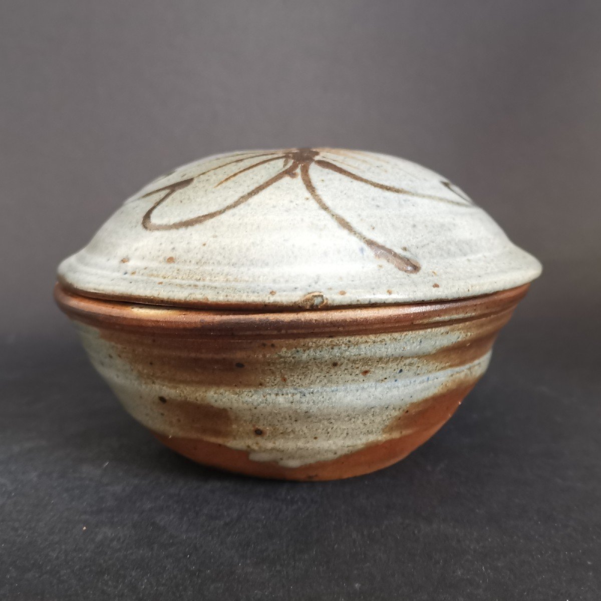 Janet Stedman (1945-1987), Superb Stoneware Covered Bowl-photo-2