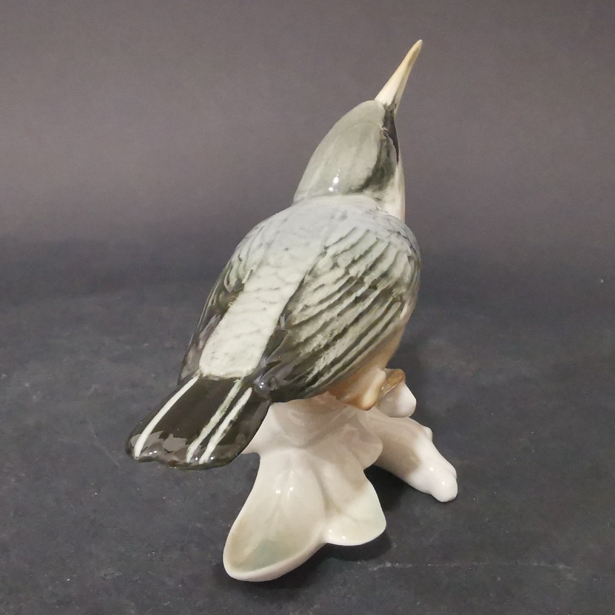 Karl Ens, Grand Oiseau à Long Bec En Porcelaine Allemande De Saxe-photo-3