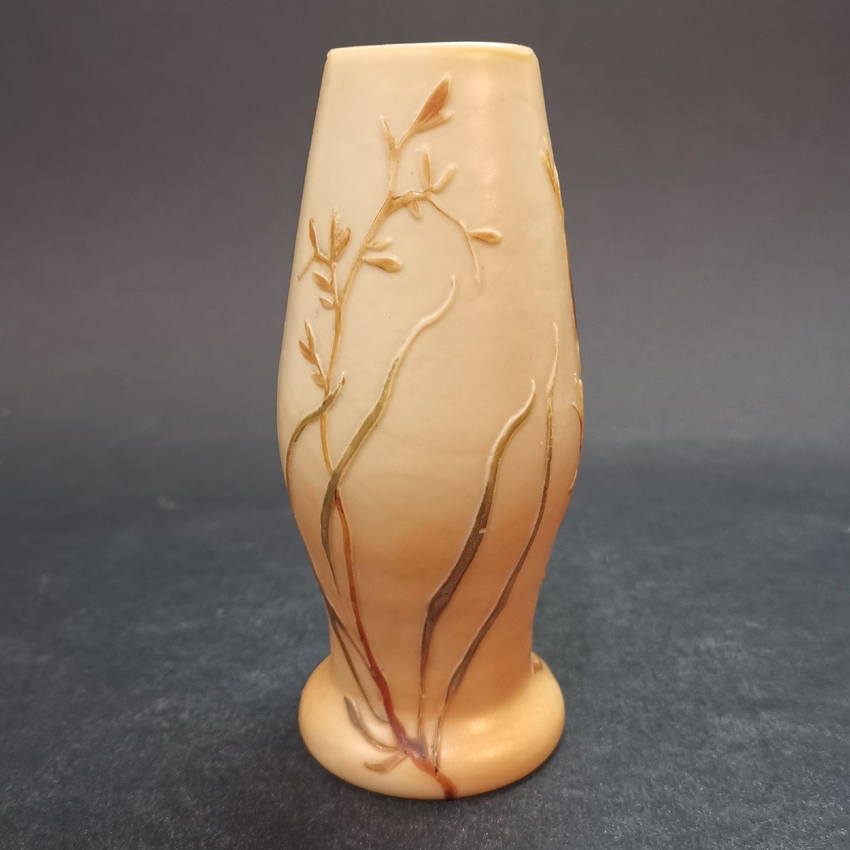 Legras, Vase En Verre Multicouches à Décor d'Algues-photo-4