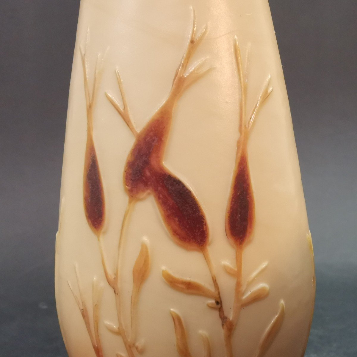Legras, Vase En Verre Multicouches à Décor d'Algues-photo-5